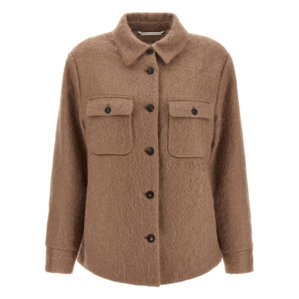 Peserico Beige Virgin Wool Women's Jacket